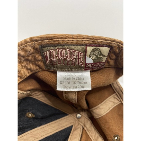 Dri-Duck Wildlife Series Hat Baseball Cap Labrador Hunting Brown Cotton - Picture 4 of 9